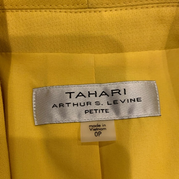 Tahari Yellow Dress Jacket - Picture 3 of 5